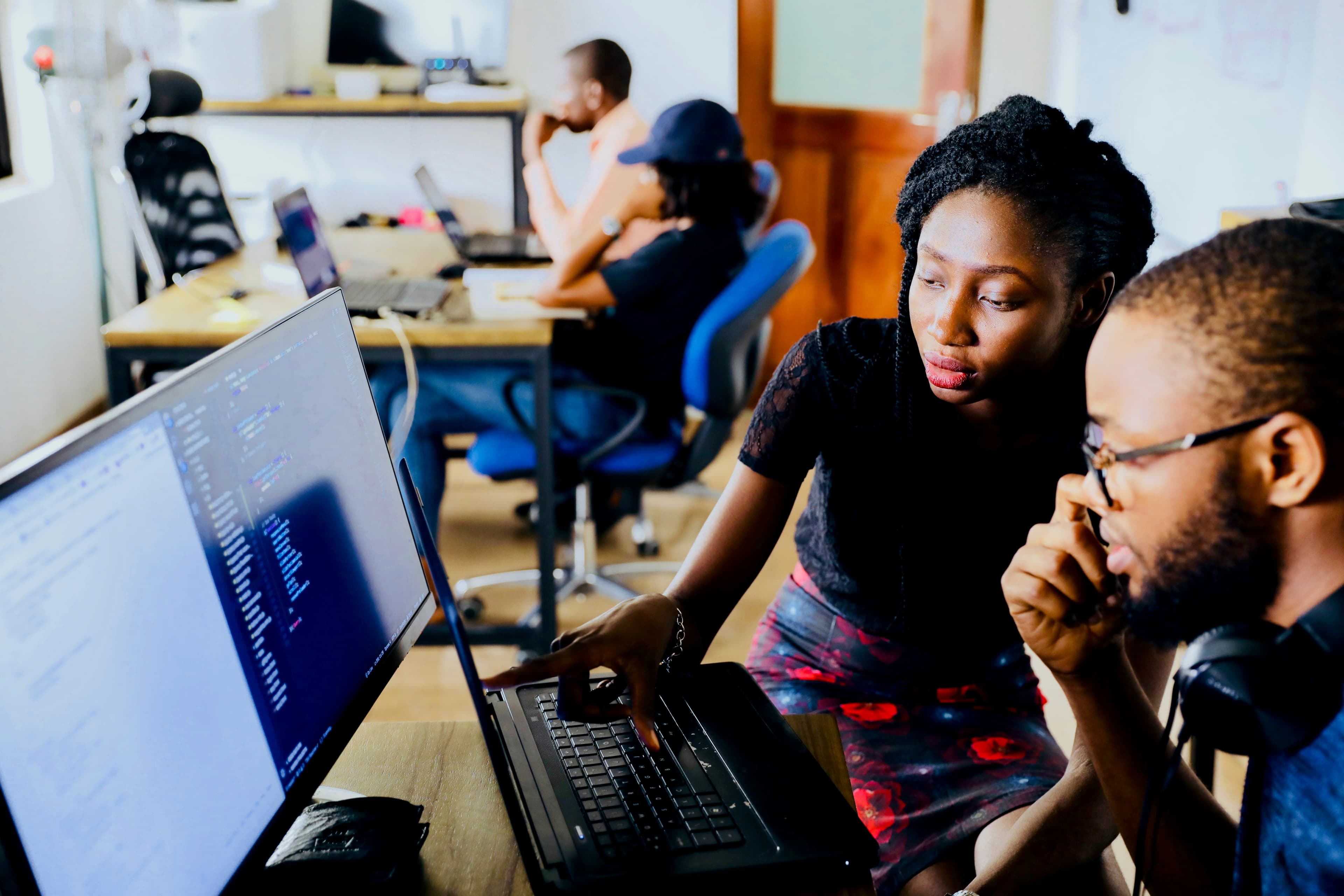 Business Team Benefiting from AI Training